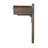 Aluminum Post Mounted Mailbox with Magnetic Closure