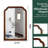 Black Walnut Color 24" x 36" Solid Wood Frame Rounded Corner Decorative Mirror, For Bedroom, Bathroom, Living Room, Entryway