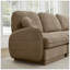 Canapé surdimensionné en U de 105 po en chenille, canapé à assise profonde avec repose-pieds mobile, coussins ronds exquis et coussins de dossier matelassés, pieds à cadre encastré, assemblage facile, convient au salon, café léger-239152619-239152622