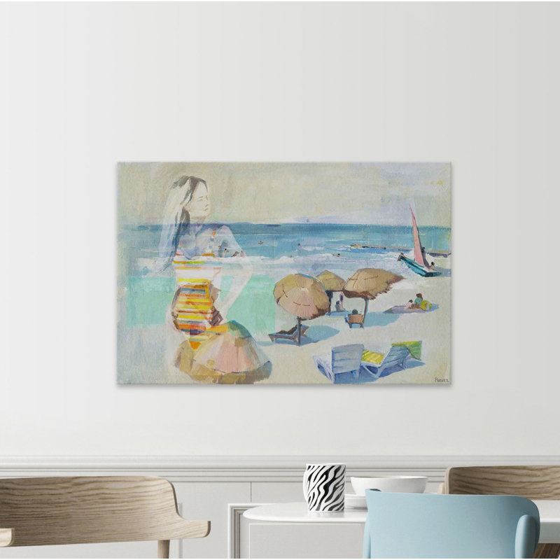 « summer days mémorisé »-peinture à l’acrylique sur toile tendue, 30 po x 45 po