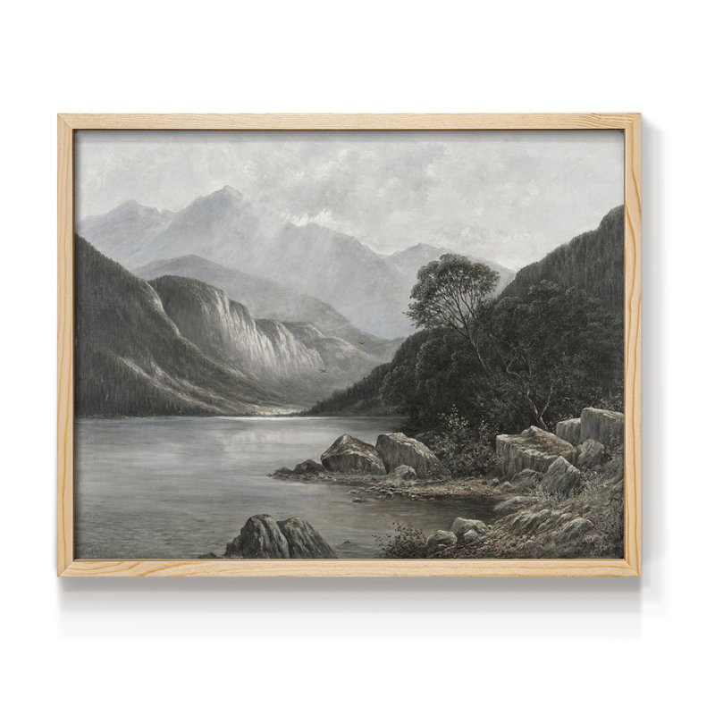 Paysages rétro-CECCXXI-impression encadrée - réversible, Naturel, H 11 po x l 14 po