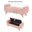 Banc de lit de 145 cm (57 po) en velours côtelé, au design moderne, avec rangement intégré-1643692528-1643692531