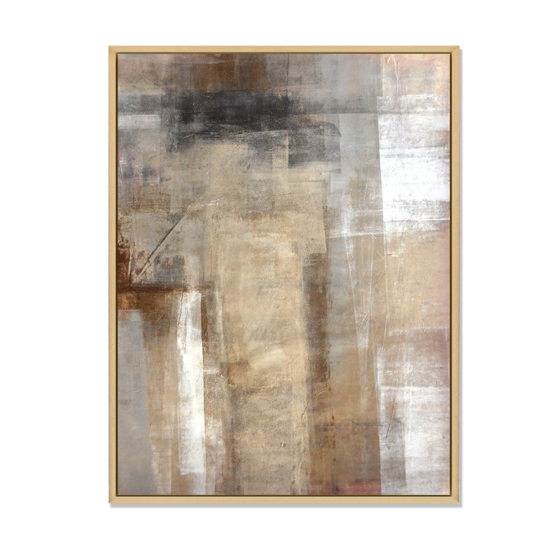 Le brun rencontre l'art abstrait beige Le brun rencontre l'art abstrait beige