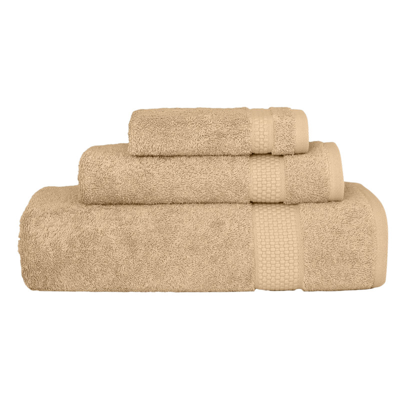 Ensemble de serviettes en coton éponge Starlight, Light Brown