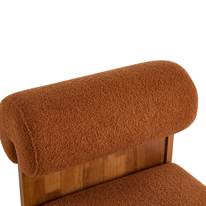 Chaise rembourrée avec structure en bois massif Boucle - une bonne expérience d'assise douce et confortable idéale pour la détente