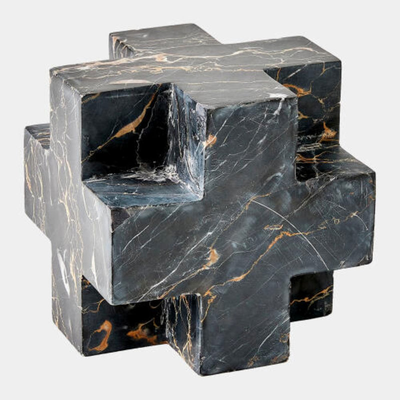 Plus Sign Decorative Object, Black