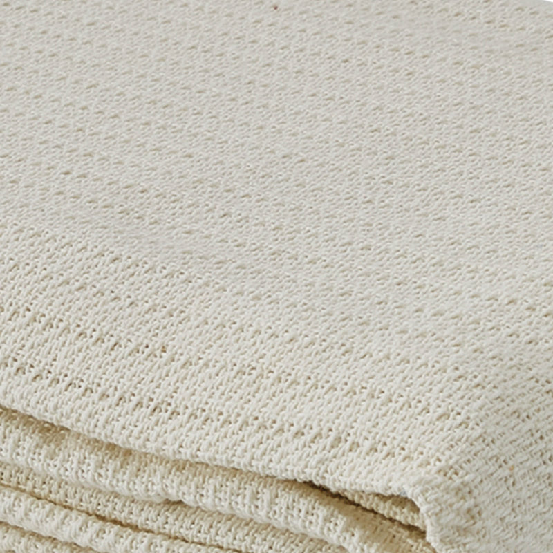  Couvre-lit standard en coton, Crème