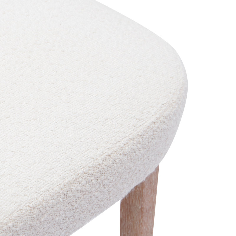 19.5'' H Upholstered Side Chair, Cream, 1