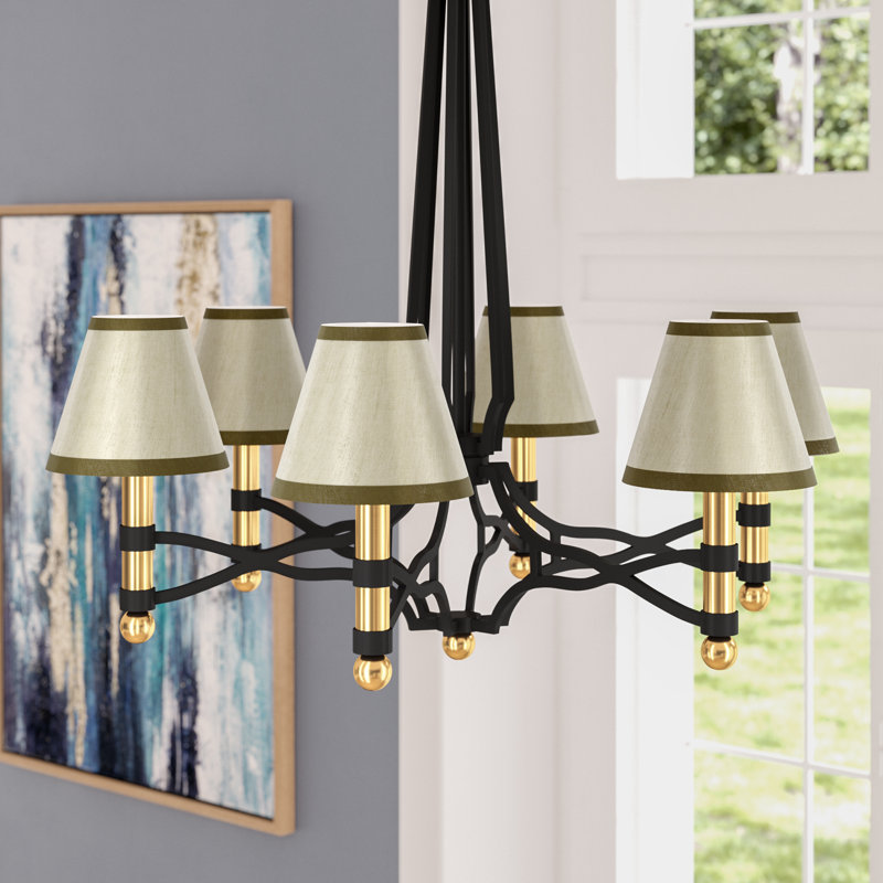 5'' H Silk Empire Lamp Shade, Cream