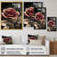«Vintage Glam Rose III», art mural sur toile à motif floral-87348200-87348203