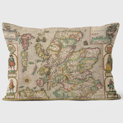 Map of Scotland British Library Cushion