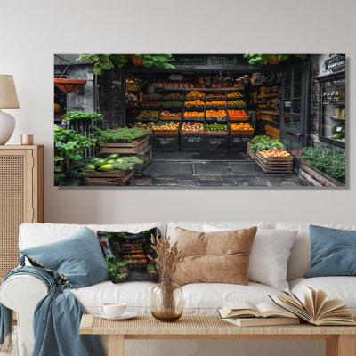 «Green Orange Market Farm Shop I» - reproduction d'art mural
