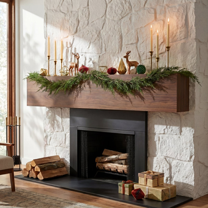 6ft. Artificial Real Touch Cedar Garland