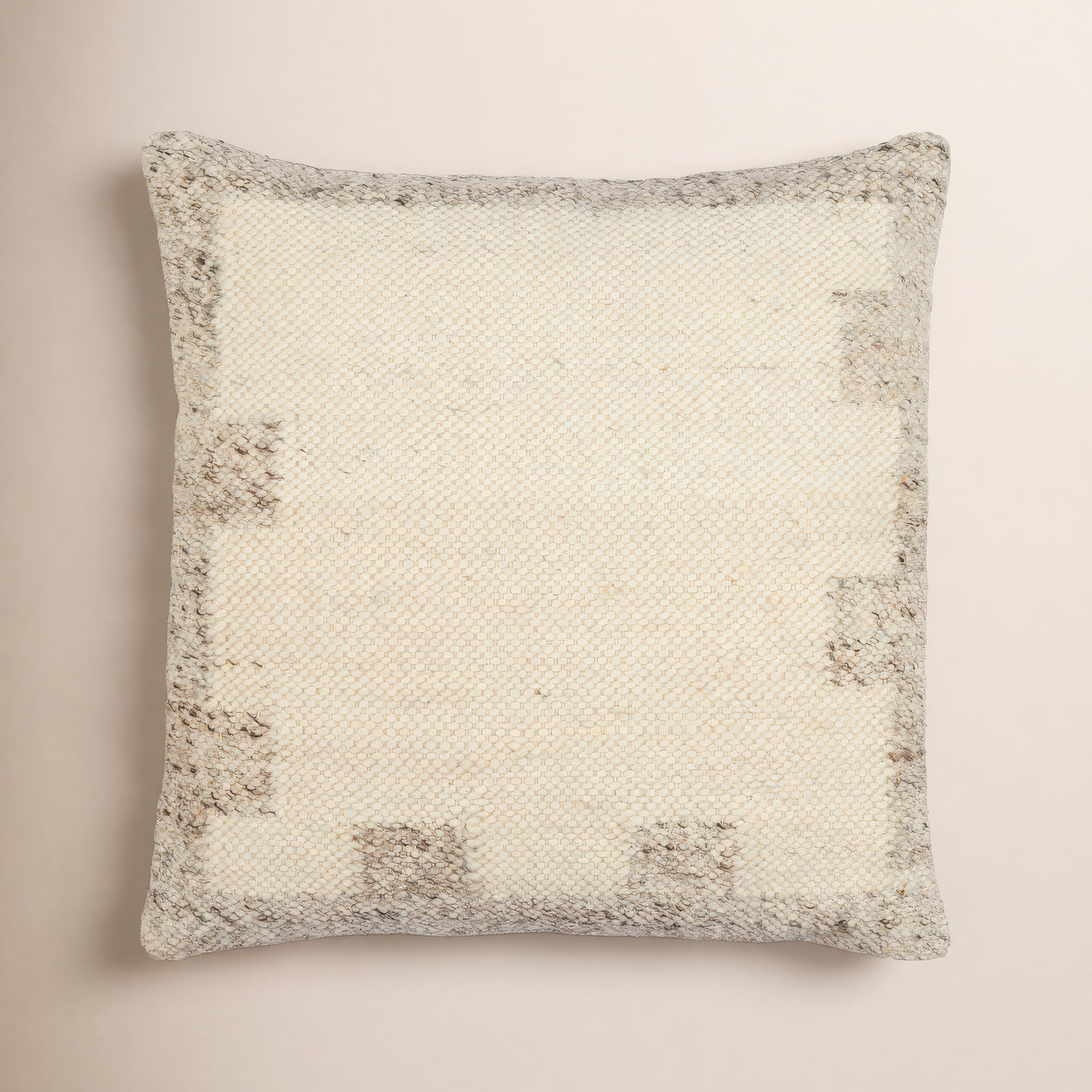 Dia Cotton/Wool Throw Pillow, Pillow Cover Only - No Insert, 18" x 18"