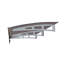 Auvent de fenêtre 79 "x 34" pour maison en béton de maçonnerie - Supports en alliage d'aluminium rouille en polycarbonate solide avec toit mural protégé contre le vent-885615498