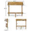 Table de balcon en bois massif Bushnell-27764954