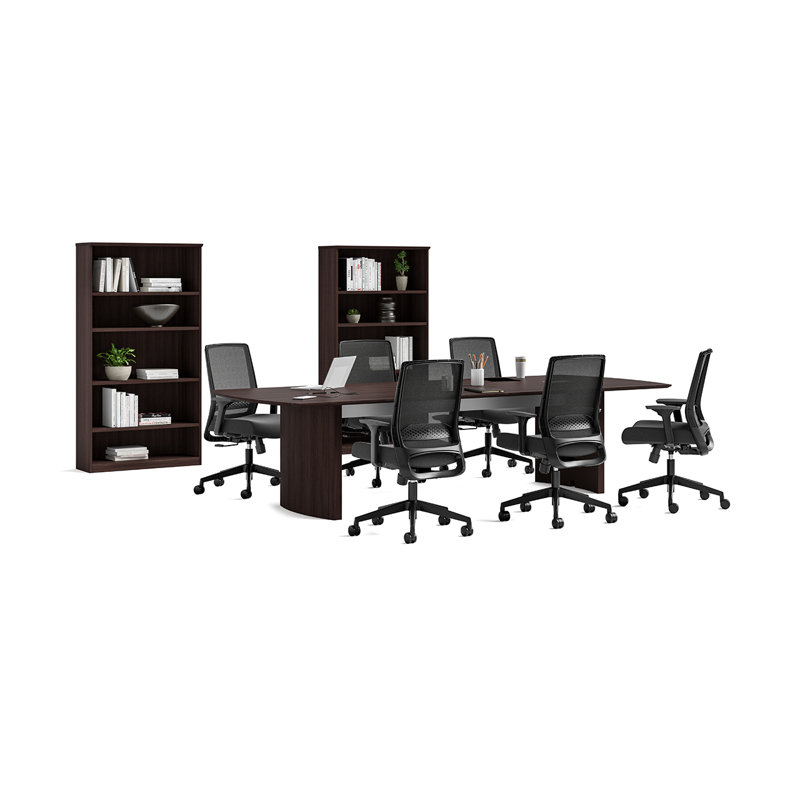 Black Mesh High Back Swivel Task Chair with Adjustable Arms