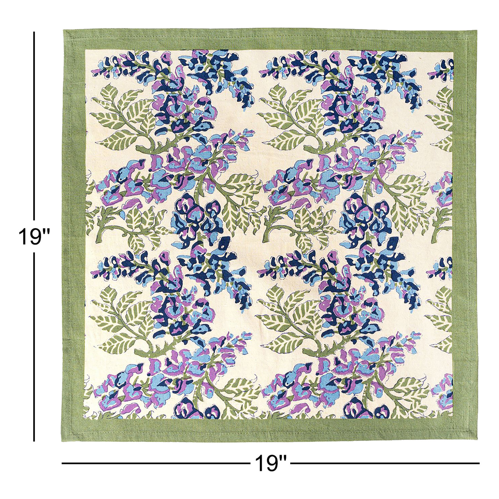 Kappa Cotton Napkin, Blue/Green