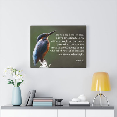 Royal Priesthood 1 Peter 2:9 1 Piece Wrapped Canvas Wall Art