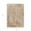 Tapis intérieur lavable abstrait cuivré et beige 9 pi x 12 pi