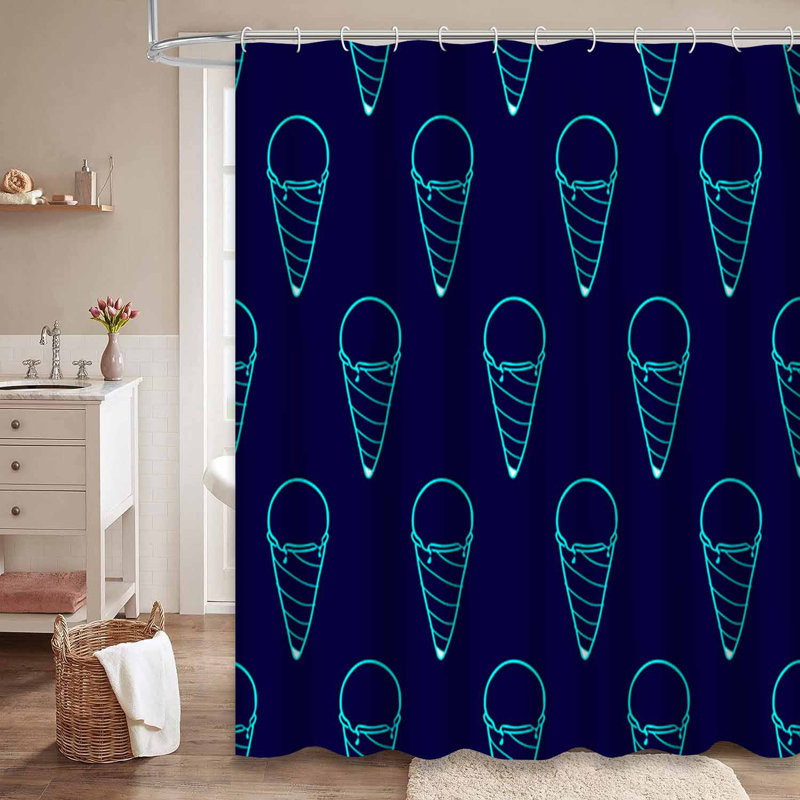 Rideau de douche Doodle Ice, L 72 po x l 84 po