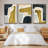 " Brushy Shapes I " 3 Piece Art Oil Set-97757921-97757923
