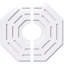 Médaillon de plafond contemporain en PVC 26 po x P 7 po x P 10 1/4 po x P 1 po Westin-36078985