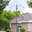93Inch Black Bird Feeding Station 4 Hooks