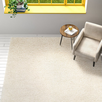 Gilkey Machine Woven Cream Area Rug