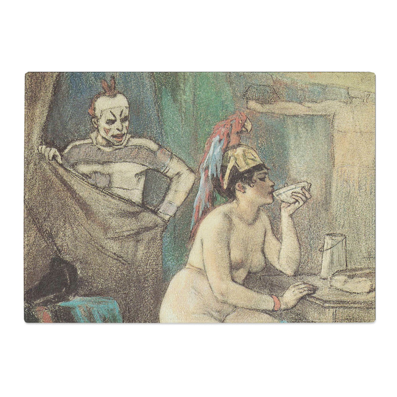 The Circus by Felicien Rops Chopping Board, 20cm W x 28.5cm L