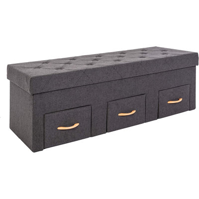 Aquene Wicker Storage Bench