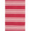 Harborview Flatweave Striped Area Rug in Red