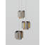 Luminaire suspendu géométrique à 1 lumière Salix avec détails en bois Salix-34338670