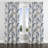French Country Blackout Curtains - Transitional Blue Vintage Paisley Dreams Velvet Grommet Curtain - 1 Panel-369968978-369968979