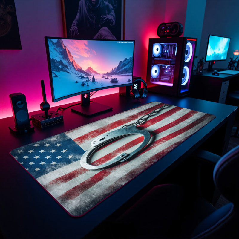 Polyester Desk Pad, 31.5x15.5