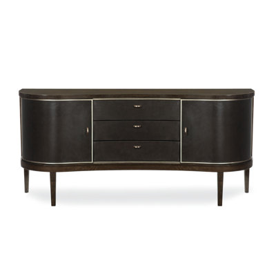 Modern Streamline 72'' Solid Wood Sideboard