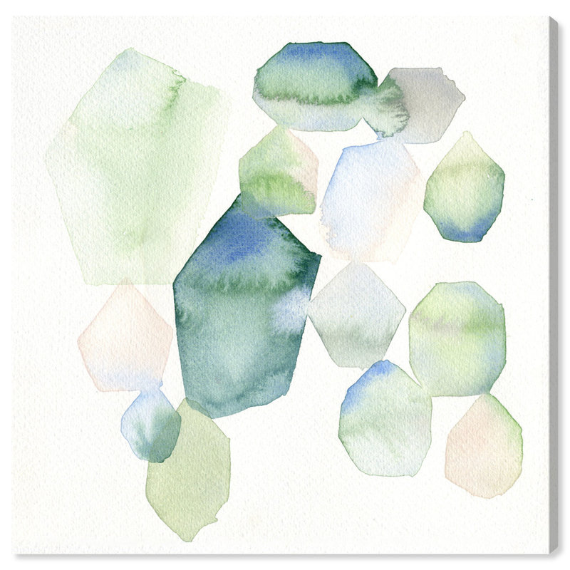 «Sea Glass Eyes», peinture sur toile, H 16 po x l 16 po x P 1,5 po
