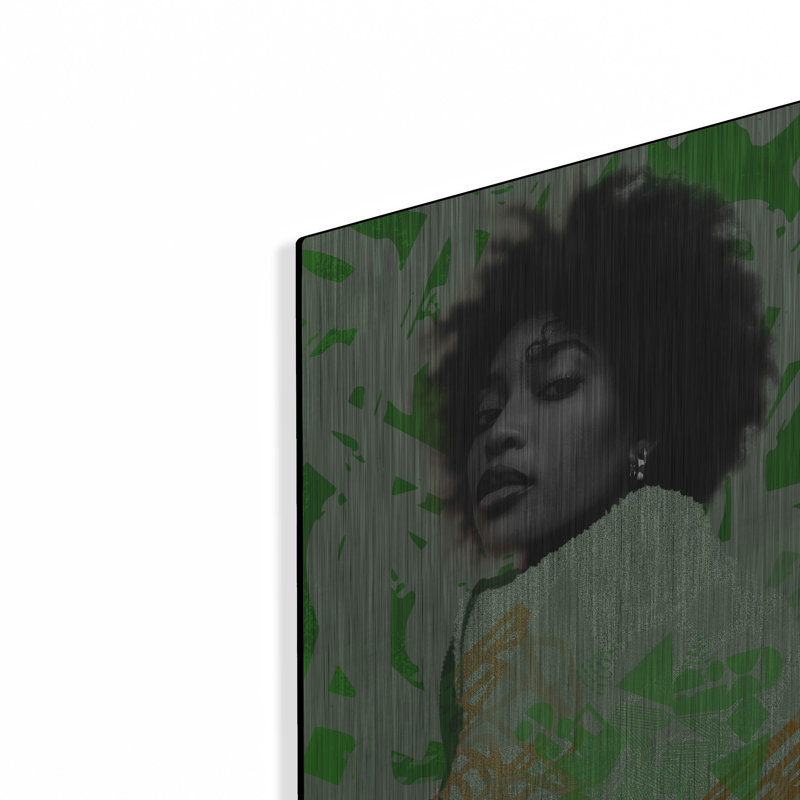  «Greenie» par NUMA Art, art mural en métal, 16 po x 24 po, H 24 po x l 16 po