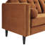 Jeses 204Cm Velvet Square Arms Sofa-1836154487