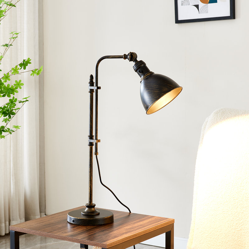 Burak Industrial Adjustable Dimmable Bedside Office Desk Metal Table Lamp