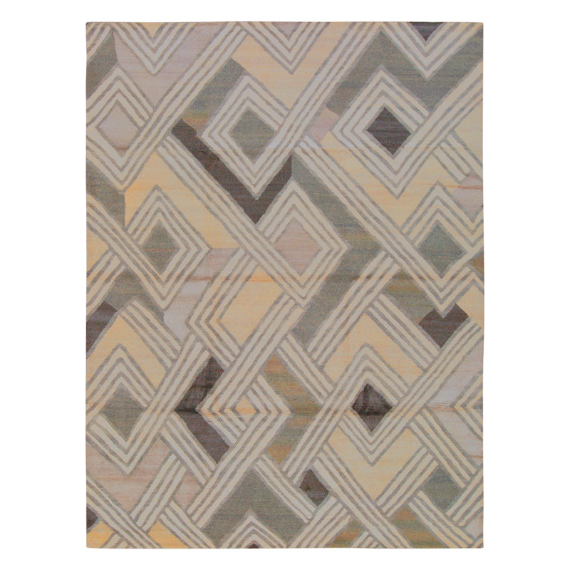 Tapis rectangulaire noué à la main