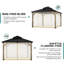 Moustiquaire pour pavillon de jardin Aoodor-109048729-95272003