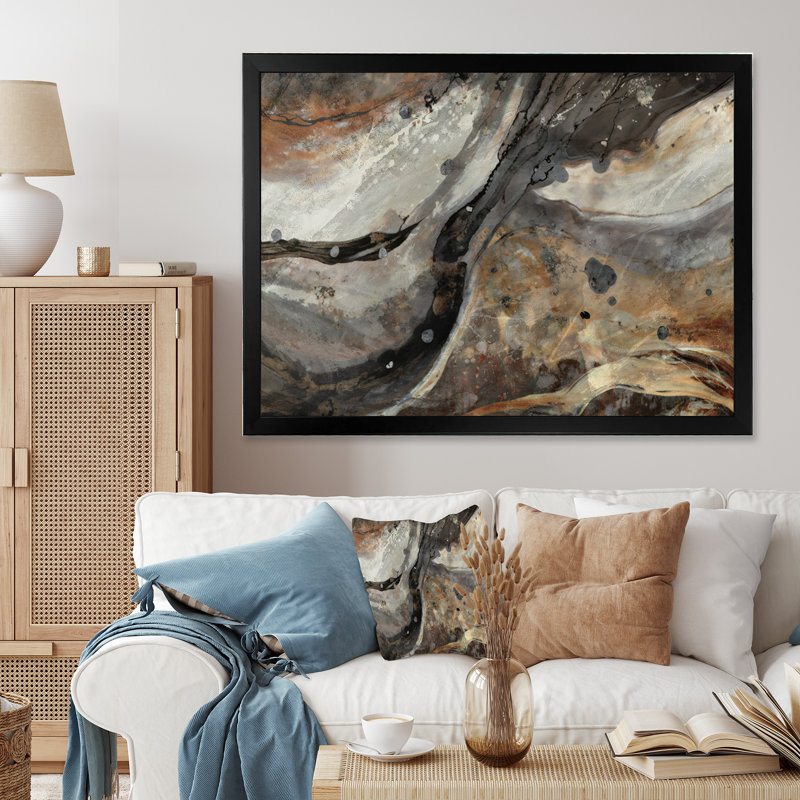 «Morning Effervescence II», reproduction sur toile, Cadre simple noir, H 12 po x l 20 po x P 1 po