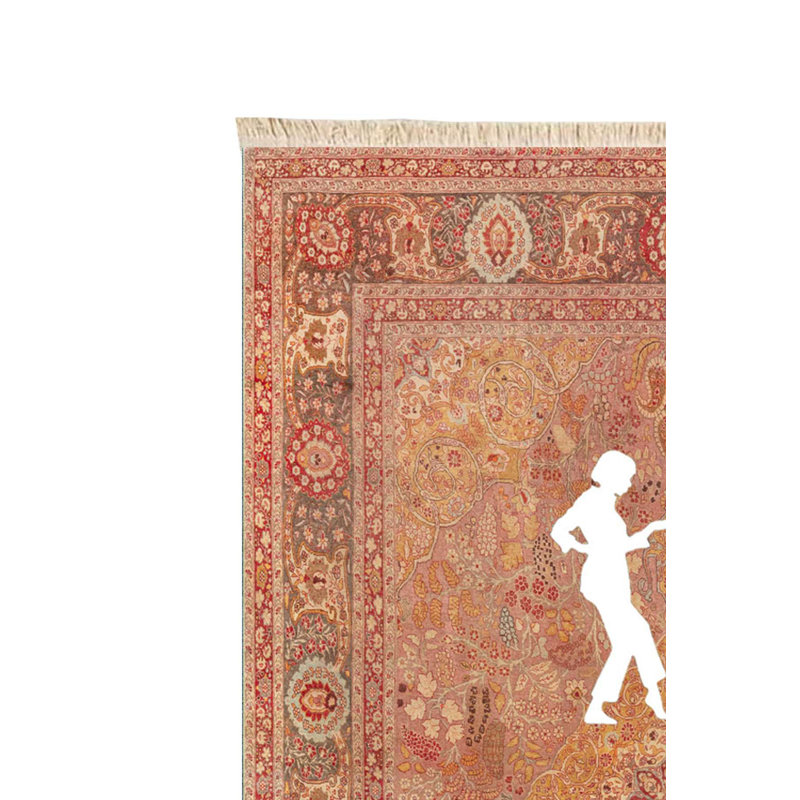 Sultan's Dance Traditional Quote Area Rug (Terracotta)