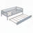 Sturdy and Versatile Daybed with Trundle and Guardrails for Optimal Rest-487617864-487617908