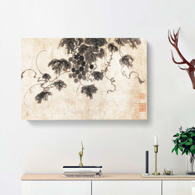 A Fruit Tree by Shen Zhou - Wrapped Canvas Painting