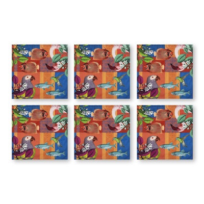 Rhapsody 100% Cotton Abstract Napkin