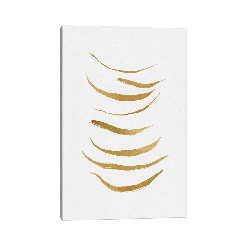 Gold Abstract by Orara Studio - Wrapped Canvas Print, 152.5 cm H x 101.5 cm W