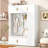 4-in-1 Hall Tree with Padded Bench, 4 Hooks, and Multi-Tier Storage Shelves-129607295
