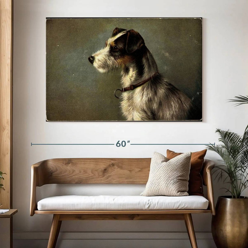 Col de l'artiste Jack Russell Terrier, H 34 po x l 51 po
